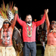 Alberto Hiar with members of the Yawanawá tribe.